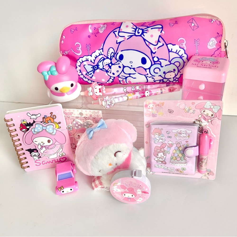 🩷(MY320) My Melody Adorable 11-Piece Pencil Case Bundle! - Picture 7 of 7